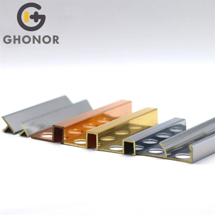 brushed brass trim for tiles