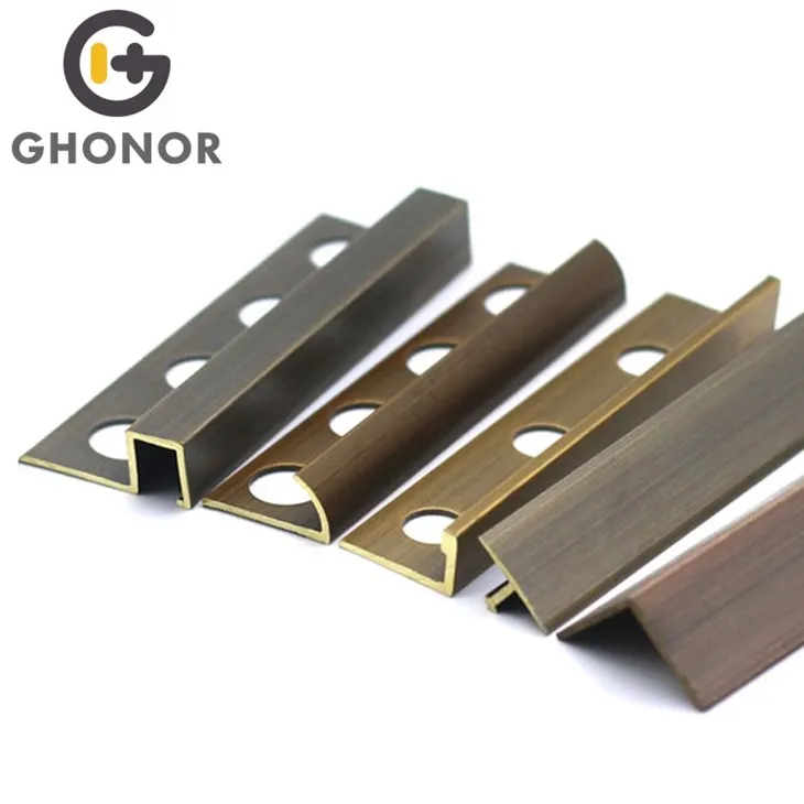 tile trim brushed brass